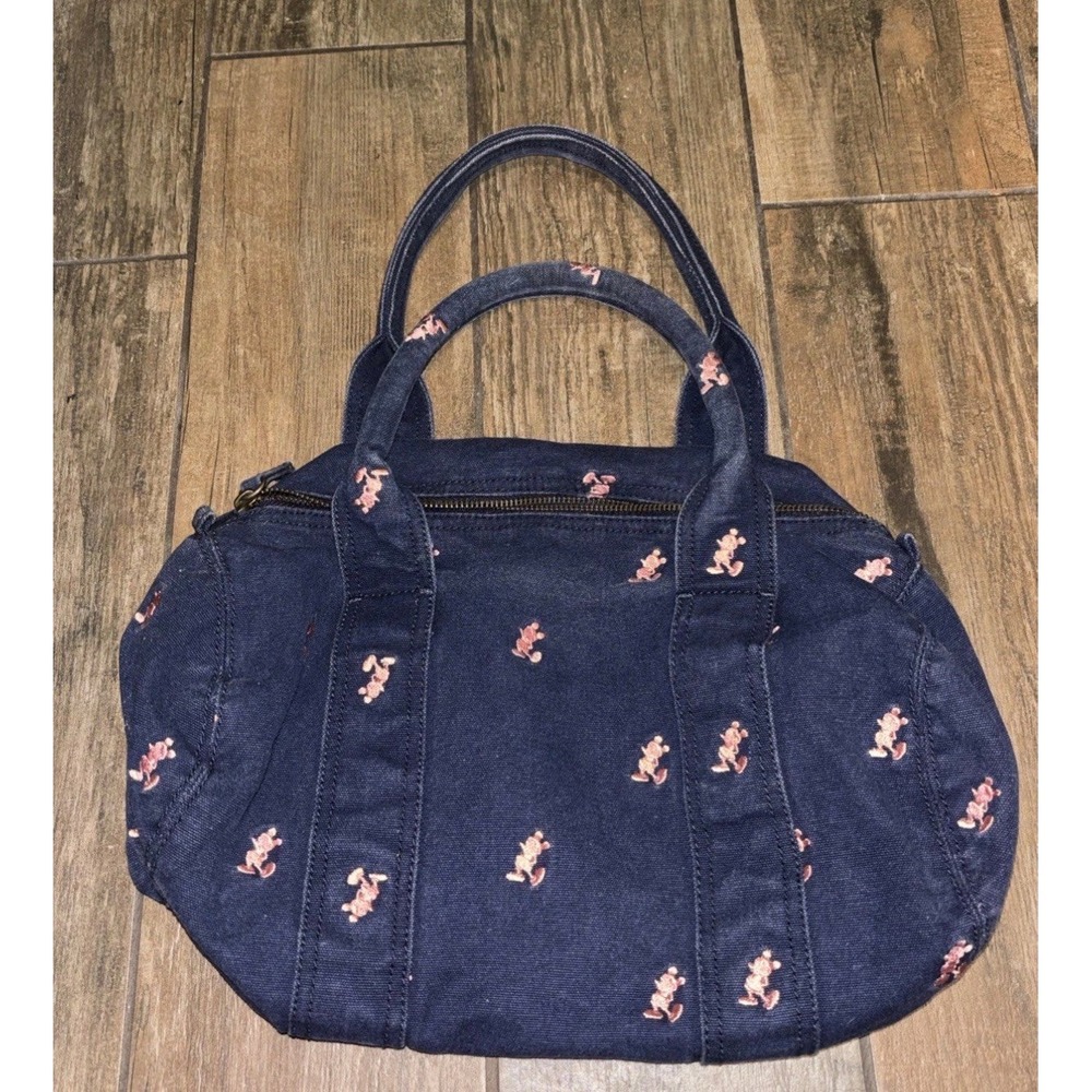 Disneyland Mickey Mouse‎ Small Duffle Bag Pink Navy